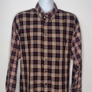 Burberry | Men's Plaid Button Down | Size: X-Large